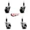 Service Caster 3'' Phenolic Wheel Swivel 1-1/8'' Expand Stem Caster Set 2 Brakes, 4PK SCC-EX20S314-PHS-2-TLB-2-118 - alternate 5
